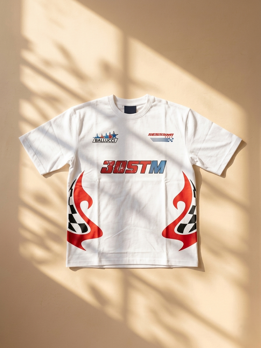 30STM Flame Racing Streetwear Tee –Moto Street Edition