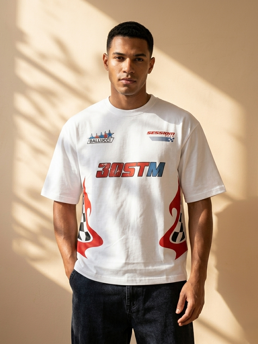 30STM Racing Graphic Tee – Moto Street Edition