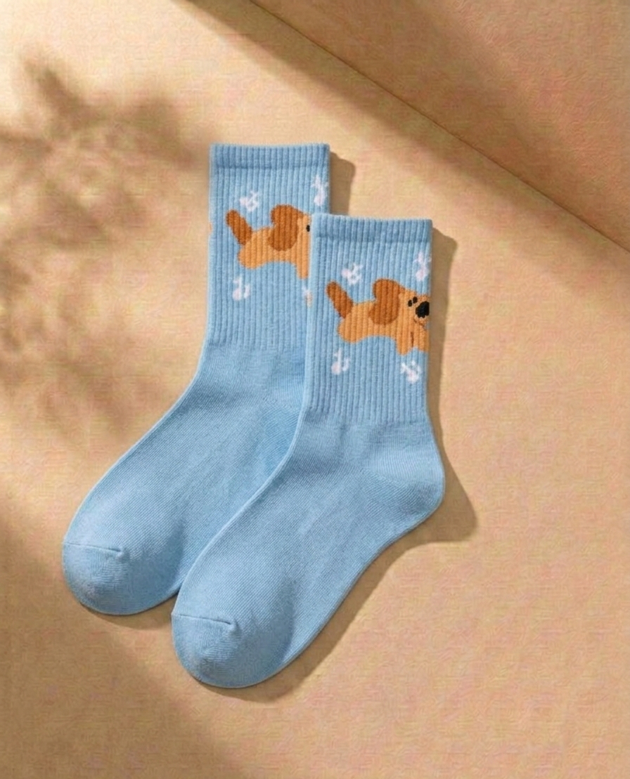 Retro Character Crew Socks — 3-Pack | Art Meets Street