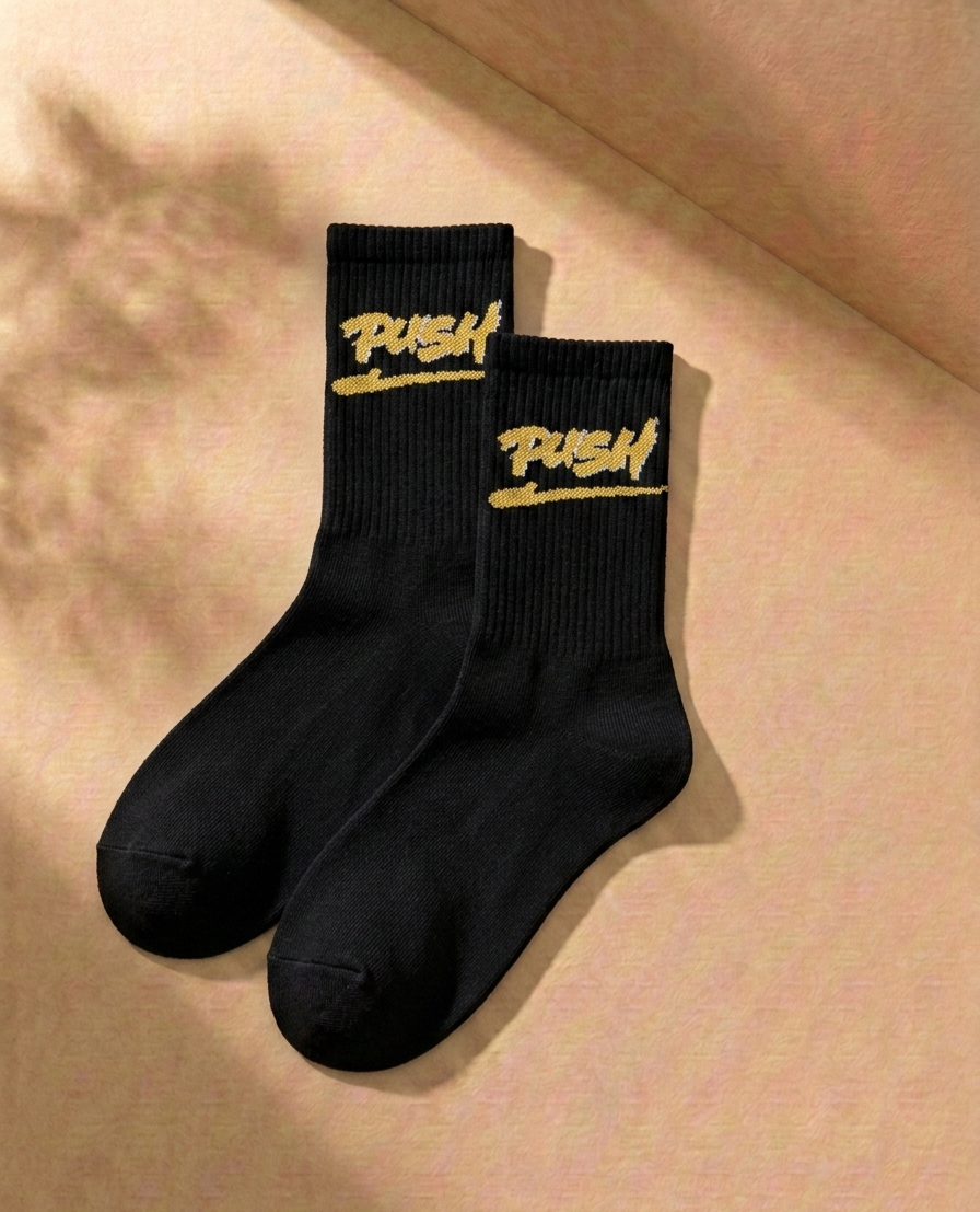 Hustle Slogan Crew Socks — 3-Pack | Street Hype Edition