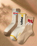Minimal Graphic Crew Socks – Unisex Cotton Casual Streetwear Socks