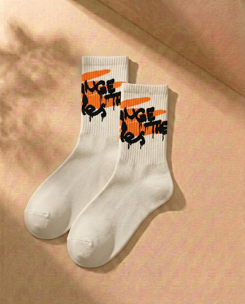 Art Character Crew Socks – Unisex Cotton Graphic Socks