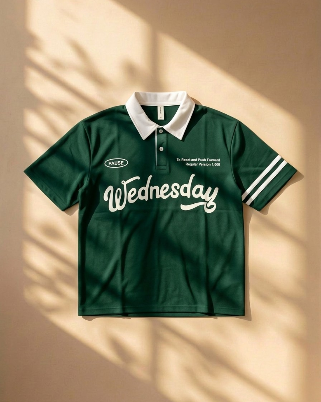 Wednesday Streetwear Polo T-Shirt – Graphic Green Unisex Polo Tee