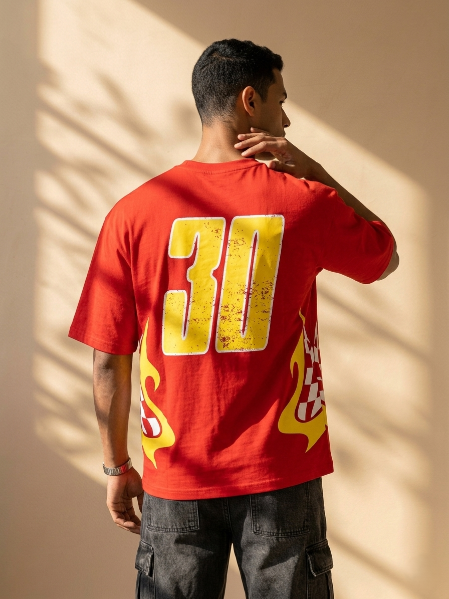 30STM Flame Racing Streetwear Tee –Moto Street Edition