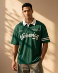 Wednesday Streetwear Polo T-Shirt – Graphic Green Unisex Polo Tee