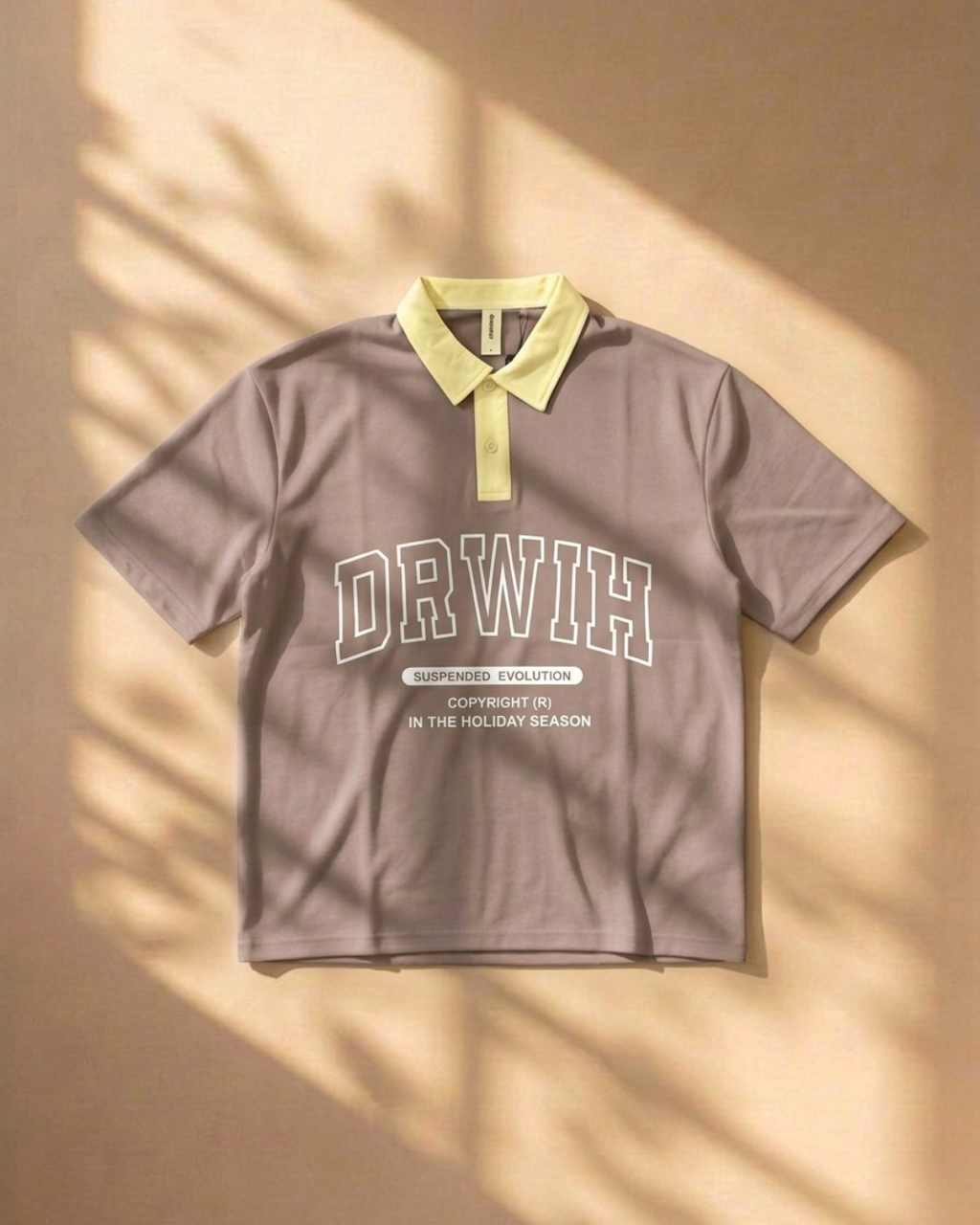 DRWIH Streetwear Polo T-Shirt – Minimal Graphic Unisex Polo Tee
