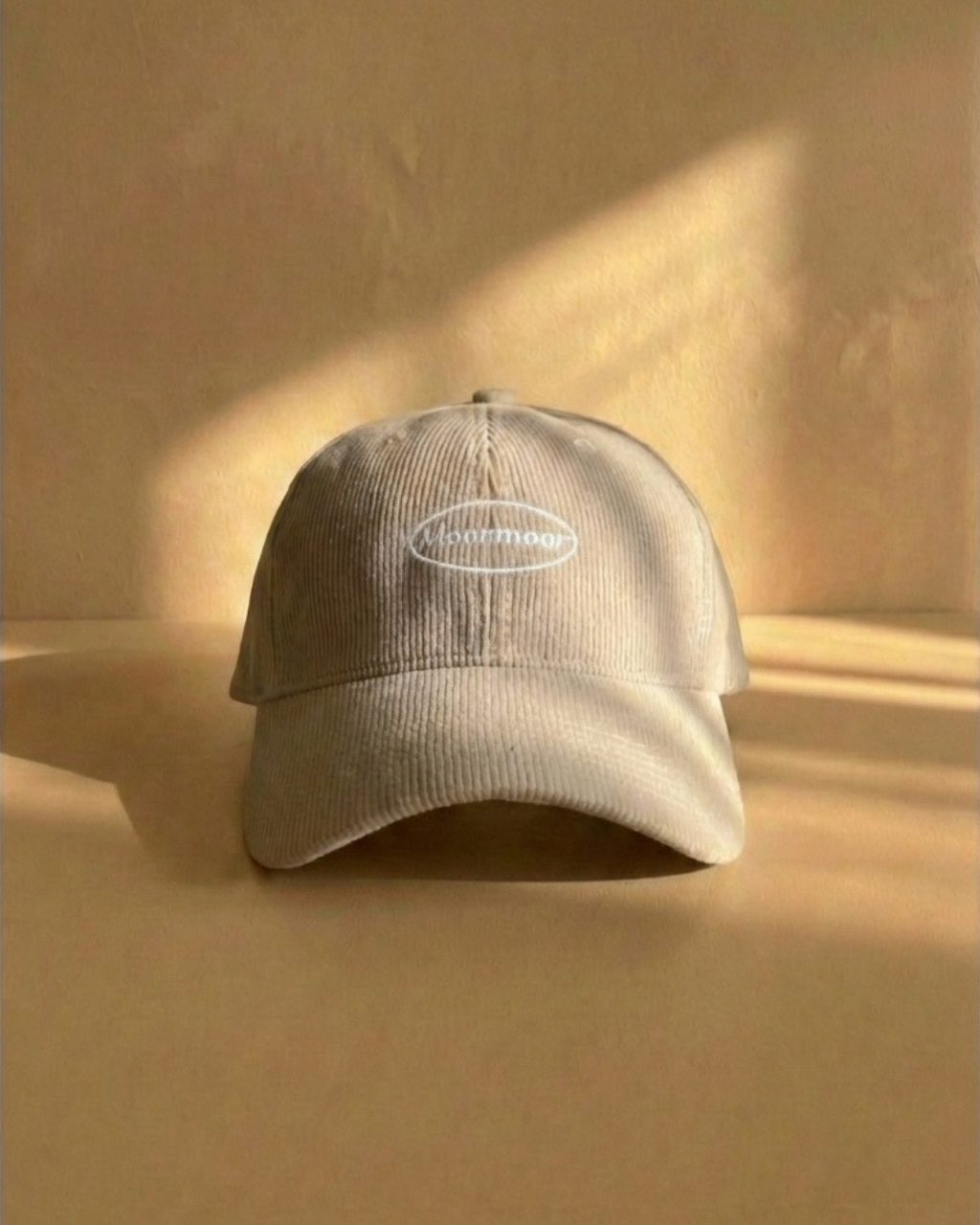 MoorMoor Corduroy bedge Streetwear Cap – Embroidered Urban Brown Baseball Hat