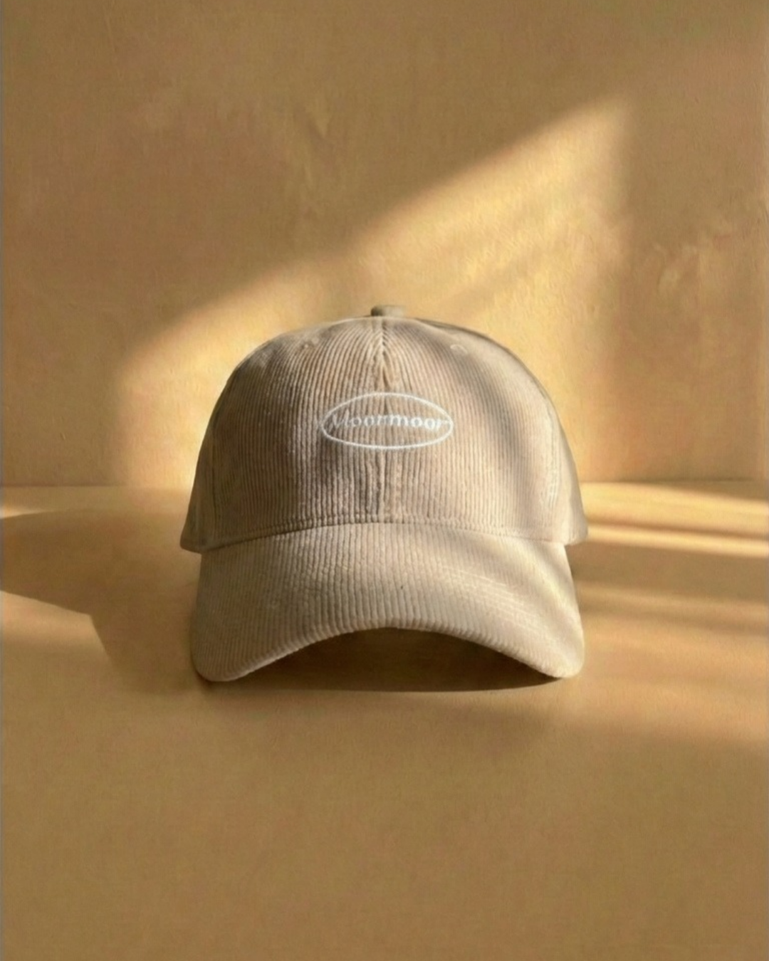 MoorMoor Corduroy bedge Streetwear Cap – Embroidered Urban Brown Baseball Hat
