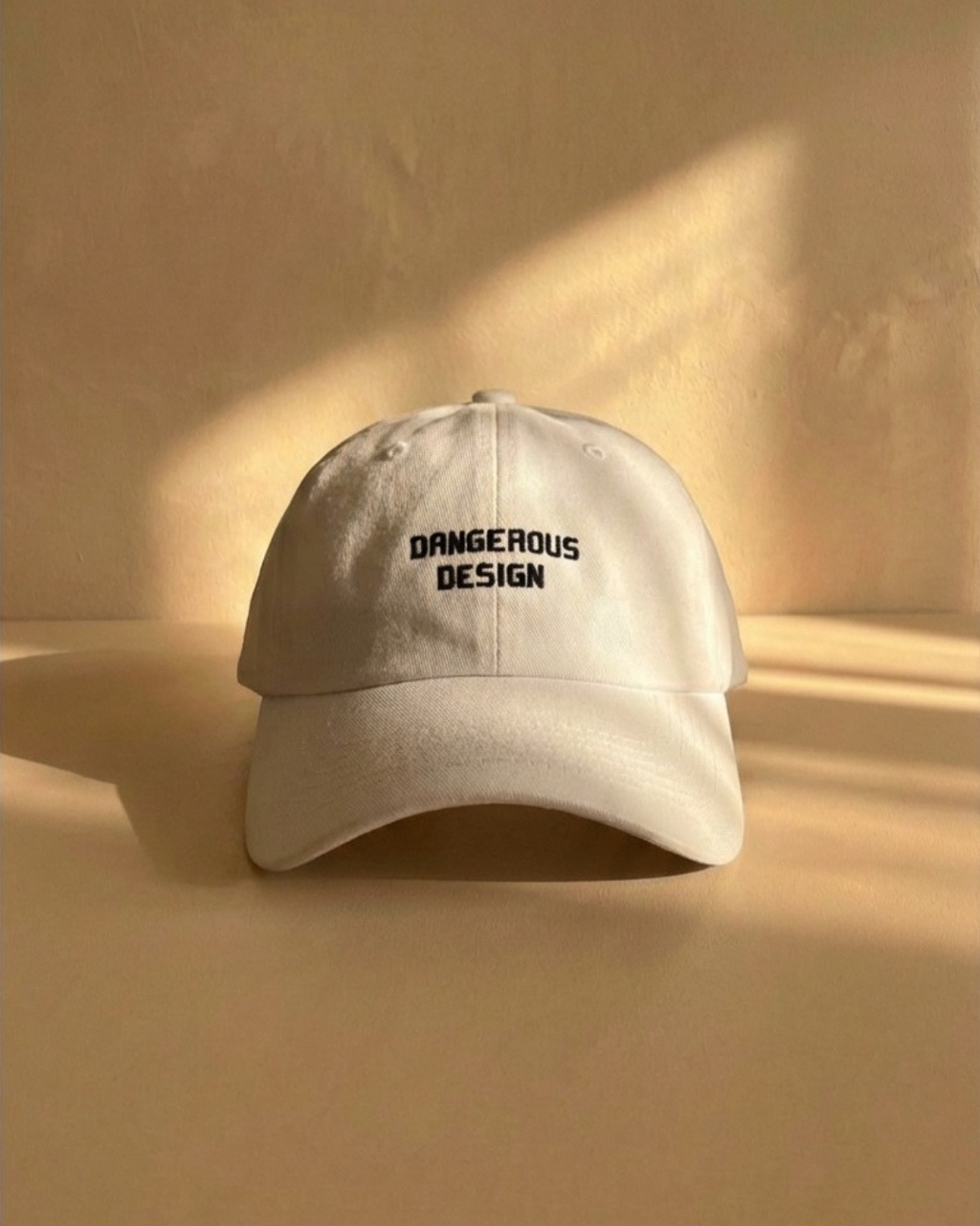 Dangerous Design Beige Dad Hat – Minimalist Urban Baseball Hat