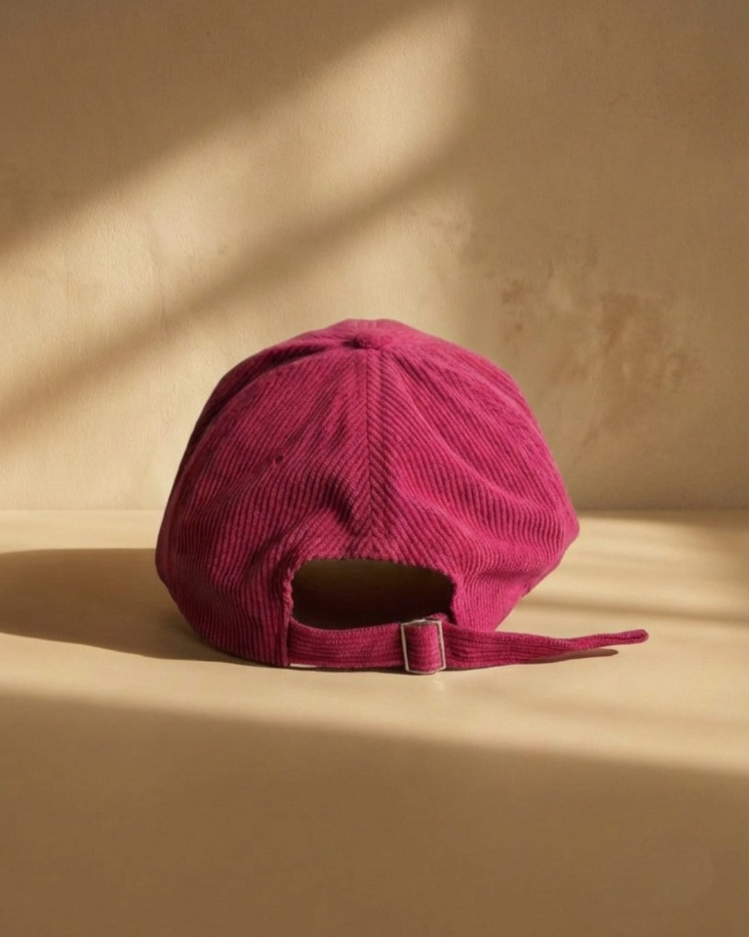 MoorMoor Corduroy Red Streetwear Cap – Embroidered Urban Brown Baseball Hat