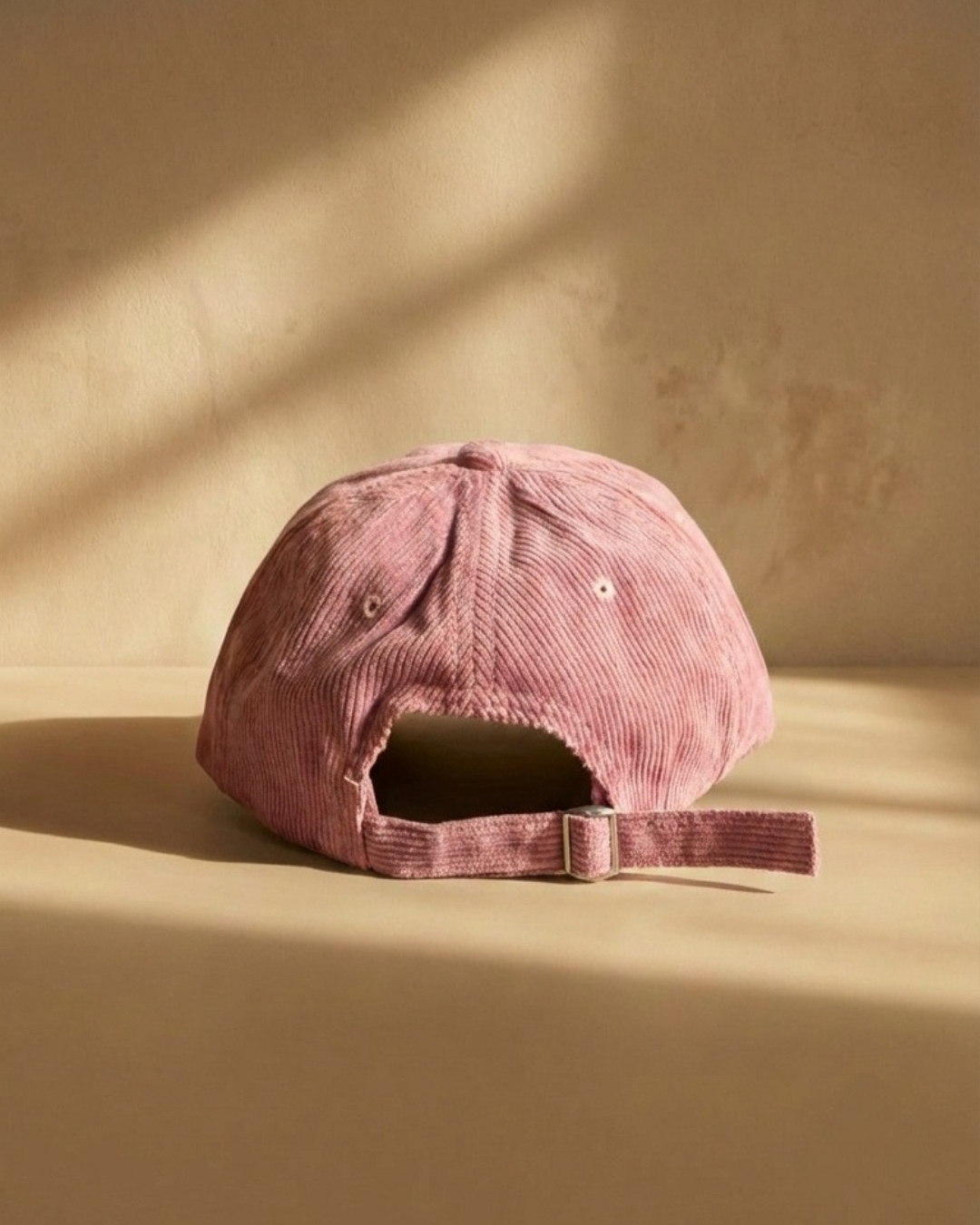 MoorMoor Corduroy PINK Streetwear Cap – Embroidered Urban Brown Baseball Hat
