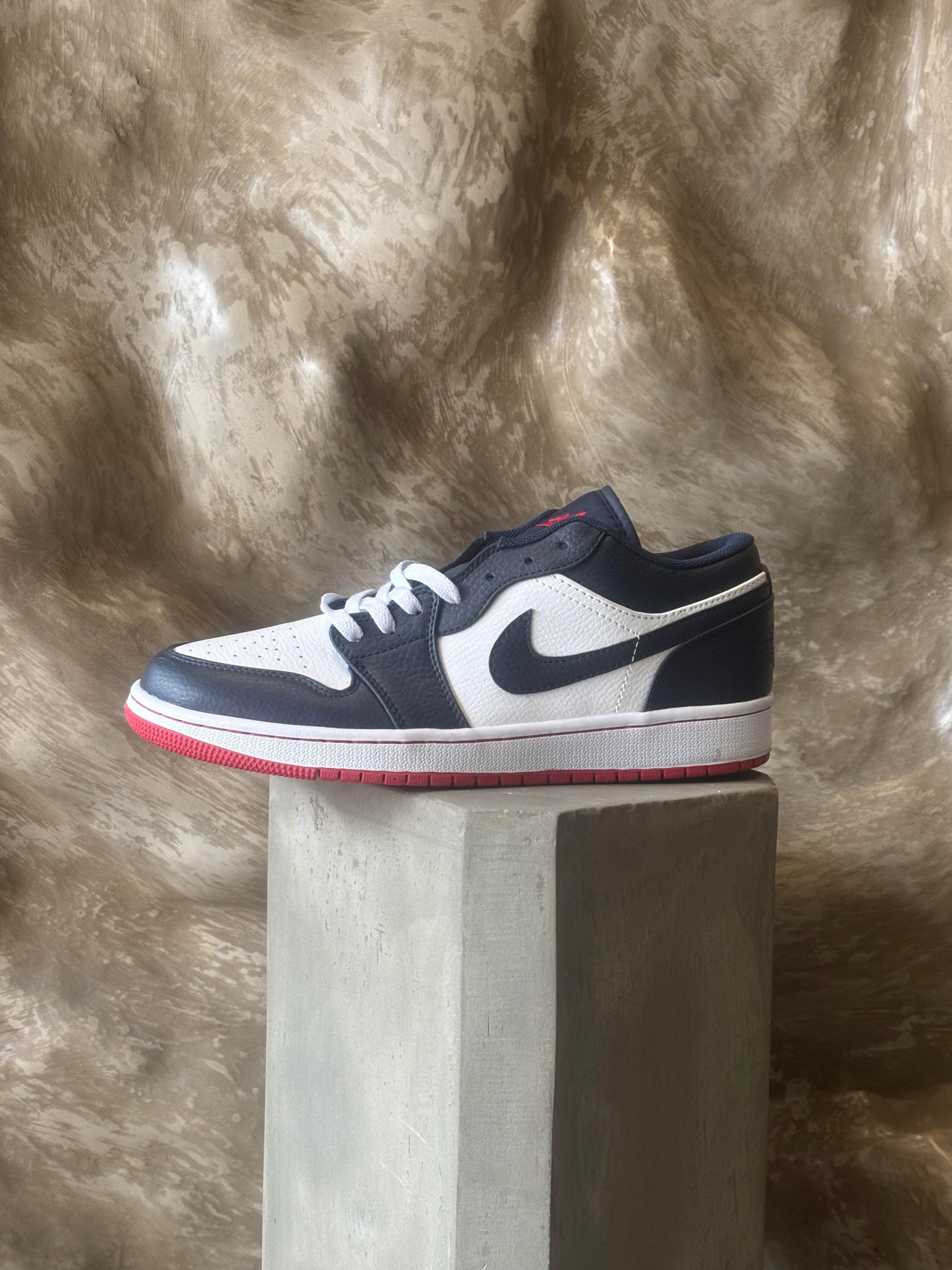 Nike Air Jordan 1 Low Retro Obsidian and Ember Glow