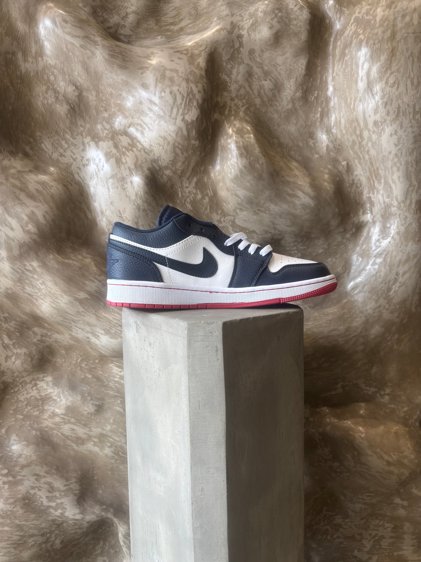 Nike Air Jordan 1 Low Retro Obsidian and Ember Glow