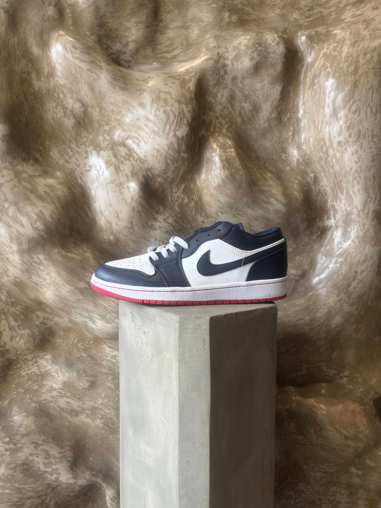 Nike Air Jordan 1 Low Retro Obsidian and Ember Glow