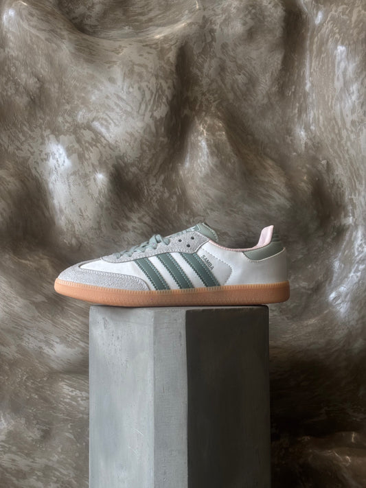 Adidas Samba "Silver Green" Sneakers White