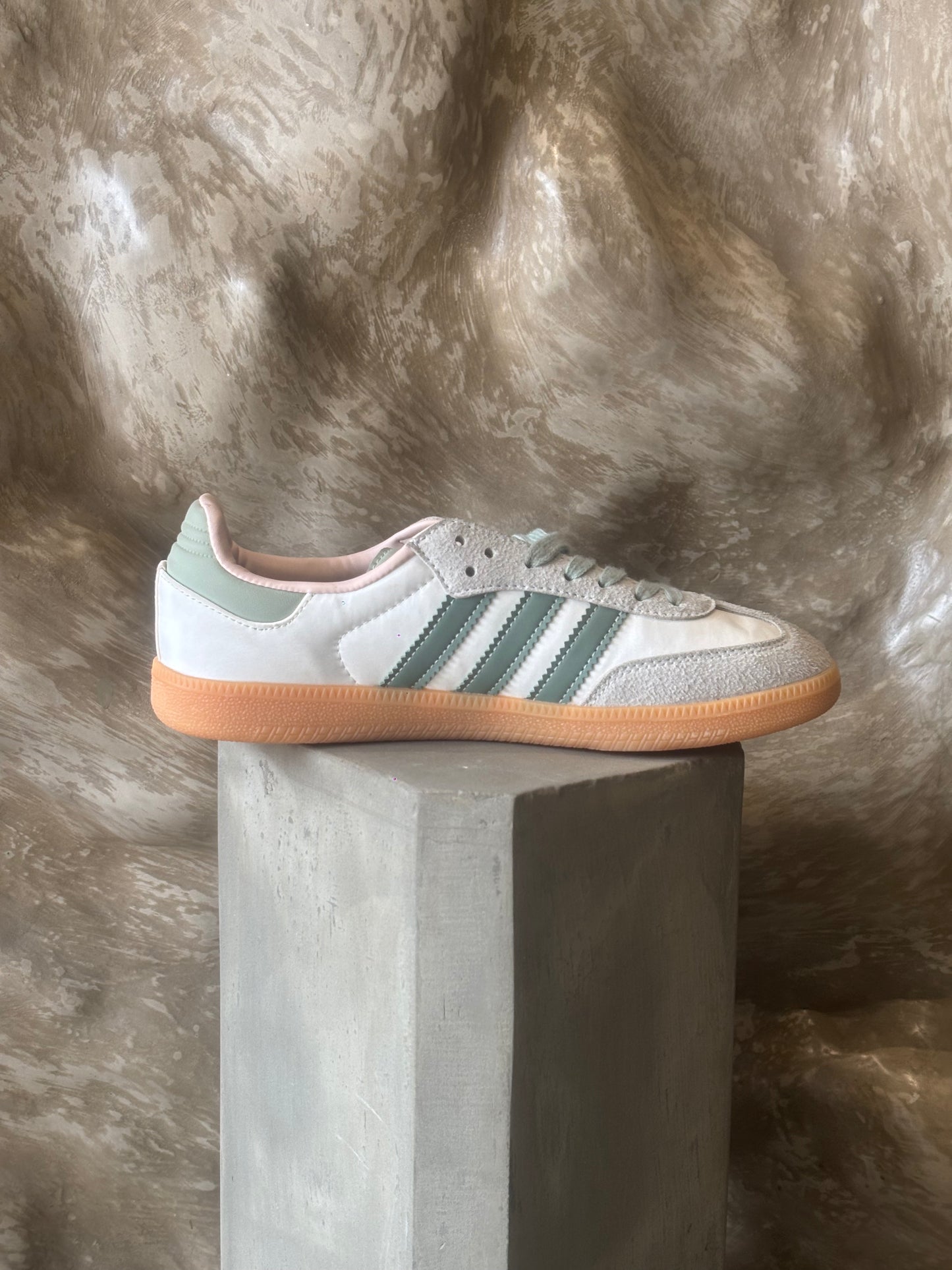 Adidas Samba "Silver Green" Sneakers White